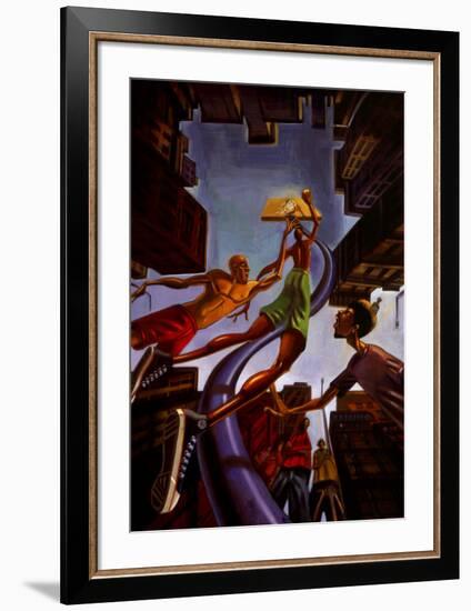 Rising-Justin Bua-Framed Art Print