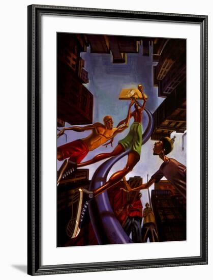 Rising-Justin Bua-Framed Art Print