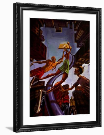 Rising-Justin Bua-Framed Art Print