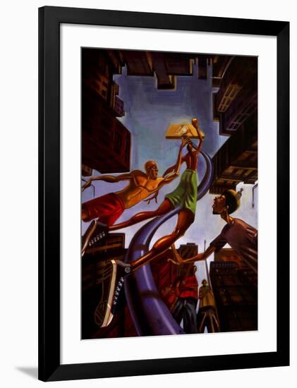 Rising-Justin Bua-Framed Art Print