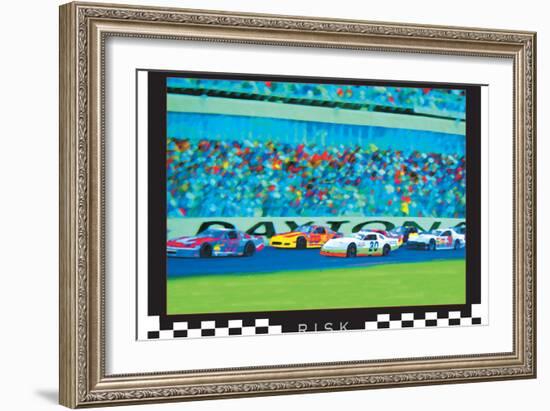 Risk - Auto Racing-Unknown Unknown-Framed Art Print