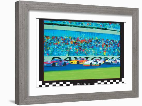 Risk - Auto Racing-Unknown Unknown-Framed Art Print