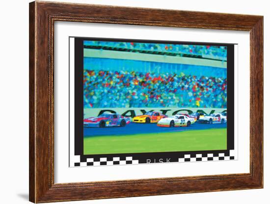 Risk - Auto Racing-Unknown Unknown-Framed Art Print