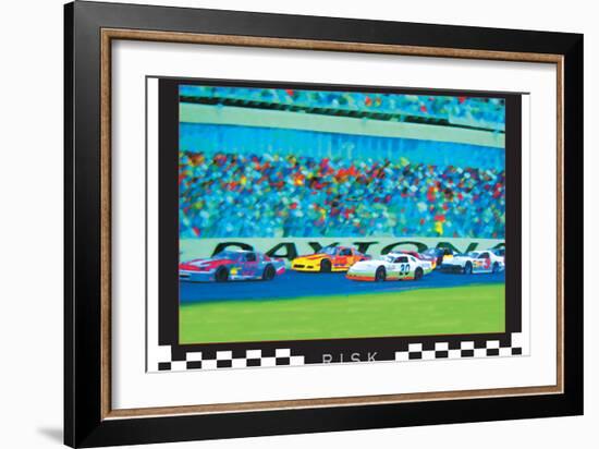 Risk - Auto Racing-Unknown Unknown-Framed Art Print