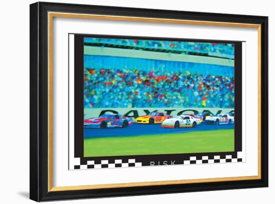 Risk - Auto Racing-Unknown Unknown-Framed Art Print