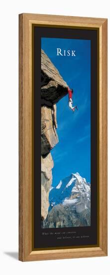 RISK - Cliffhanger-Unknown Unknown-Framed Stretched Canvas