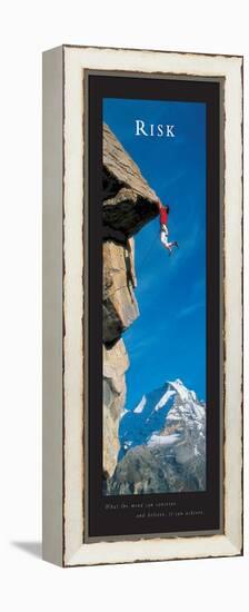 RISK - Cliffhanger-Unknown Unknown-Framed Stretched Canvas