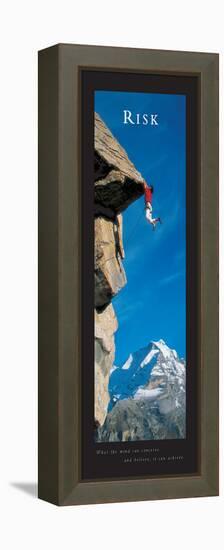 RISK - Cliffhanger-Unknown Unknown-Framed Stretched Canvas