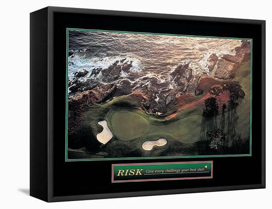 Risk - Golf-unknown unknown-Framed Stretched Canvas