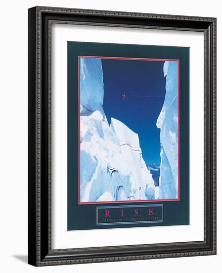 Risk - Ice Climbers-unknown unknown-Framed Photo