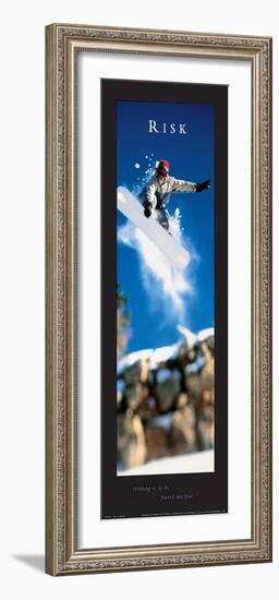 Risk - Snowboarder-unknown unknown-Framed Photo