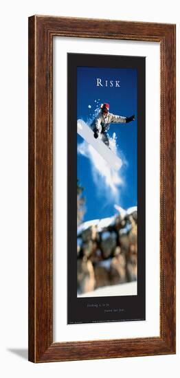 Risk - Snowboarder-unknown unknown-Framed Photo