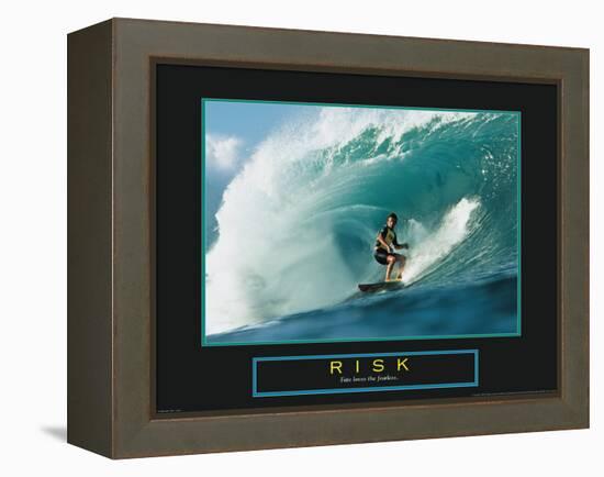 Risk - Surfer-Unknown Unknown-Framed Stretched Canvas