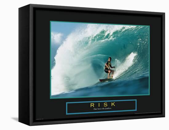 Risk - Surfer-Unknown Unknown-Framed Stretched Canvas