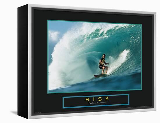 Risk - Surfer-Unknown Unknown-Framed Stretched Canvas