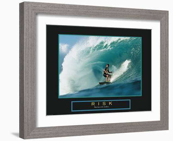 Risk - Surfer-Unknown Unknown-Framed Photo