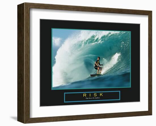 Risk - Surfer-Unknown Unknown-Framed Photo