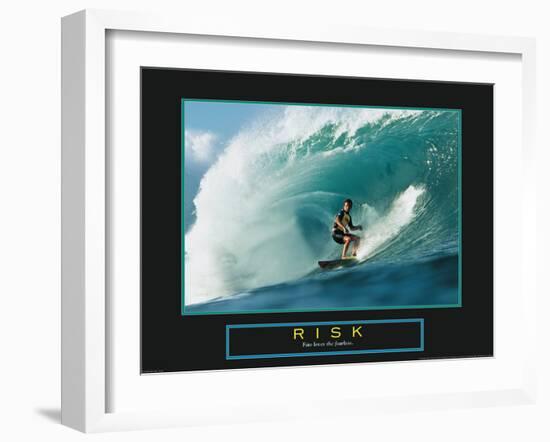 Risk - Surfer-Unknown Unknown-Framed Photo