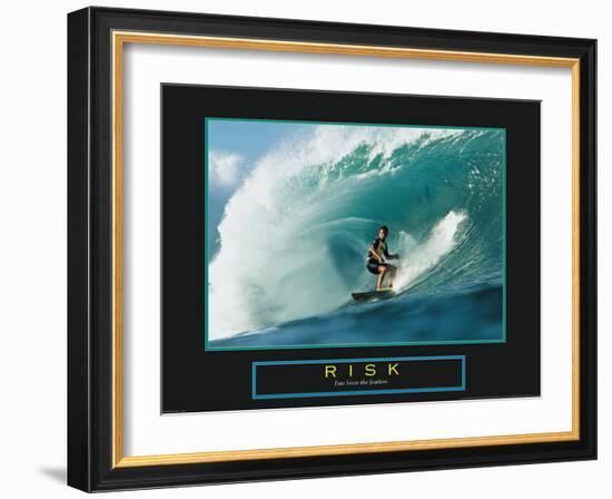 Risk - Surfer-Unknown Unknown-Framed Photo