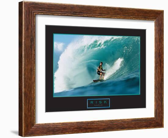 Risk - Surfer-unknown unknown-Framed Photo