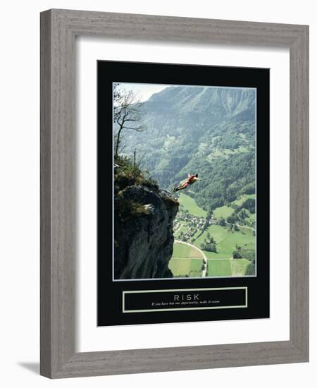 Risk-null-Framed Art Print