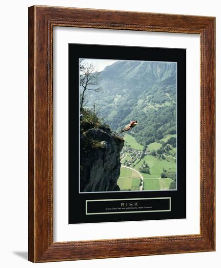 Risk-null-Framed Art Print