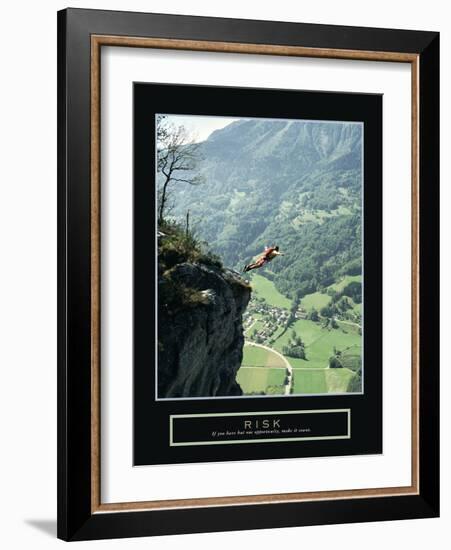 Risk-null-Framed Art Print