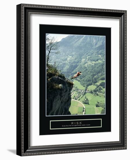 Risk-null-Framed Art Print