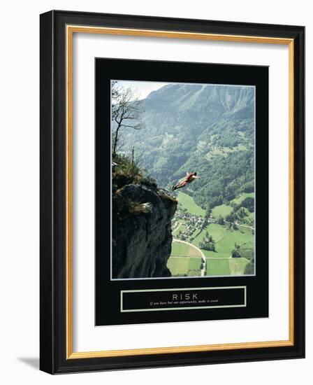 Risk-null-Framed Art Print