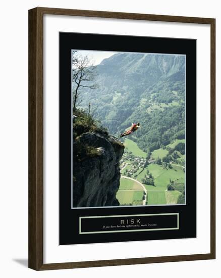 Risk-null-Framed Art Print