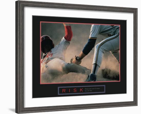 Risk-null-Framed Art Print