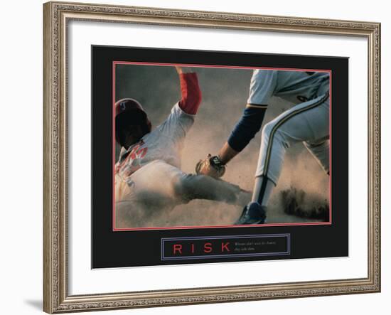 Risk-null-Framed Art Print