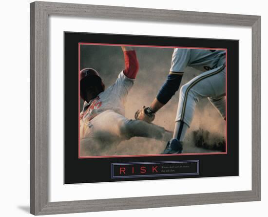 Risk-null-Framed Art Print