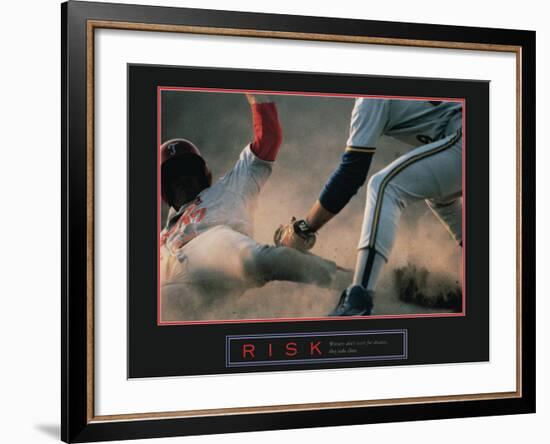 Risk-null-Framed Art Print