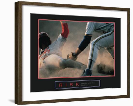 Risk-null-Framed Art Print