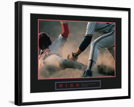 Risk-null-Framed Art Print