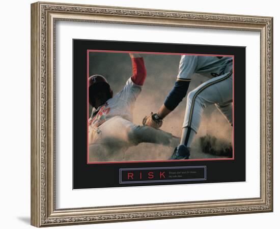 Risk-null-Framed Art Print