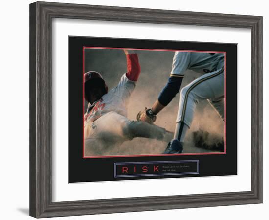 Risk-null-Framed Art Print