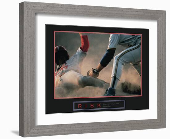 Risk-null-Framed Art Print