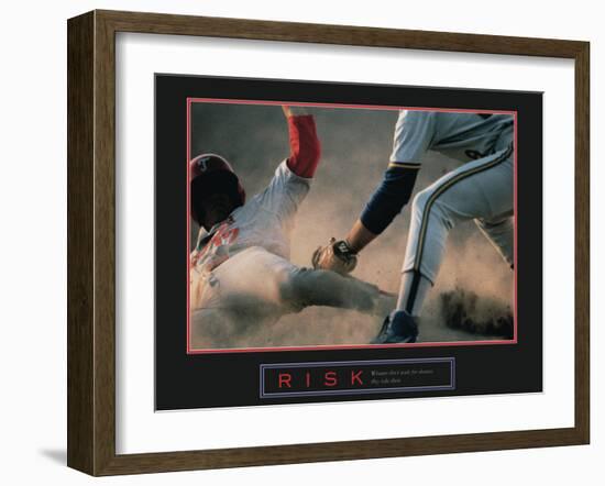 Risk-null-Framed Art Print