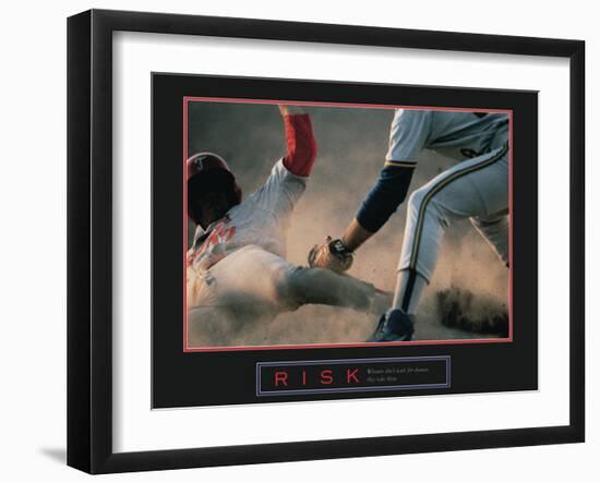 Risk-null-Framed Art Print