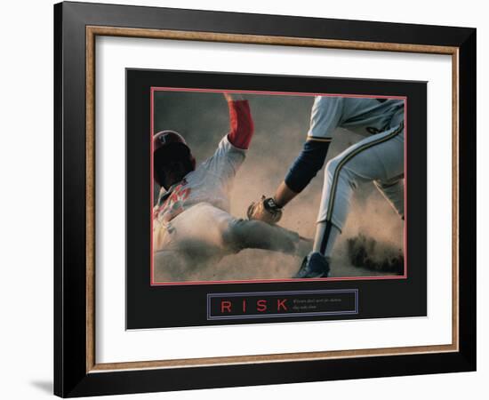 Risk-null-Framed Art Print