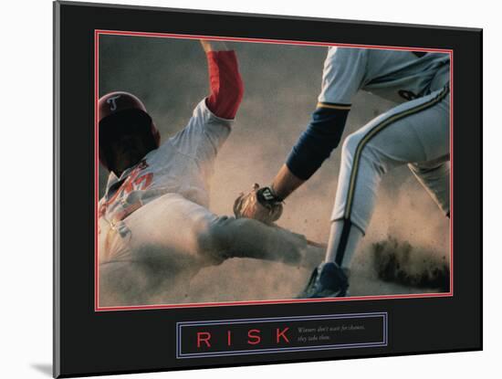 Risk-null-Mounted Art Print