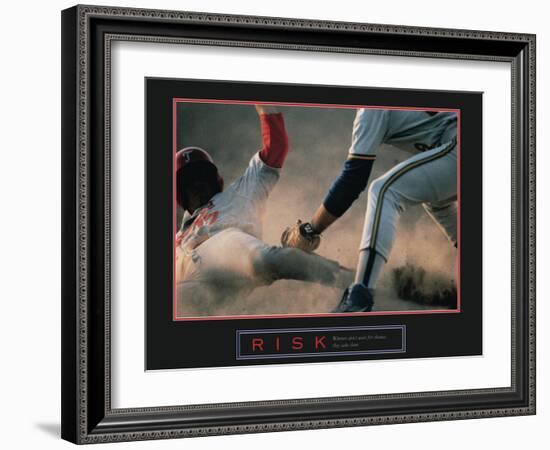 Risk-null-Framed Art Print