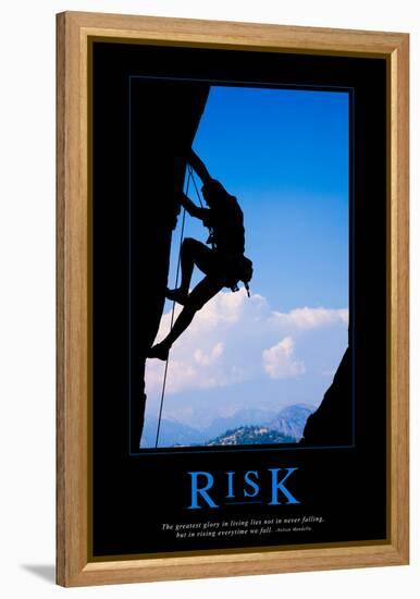 Risk-null-Framed Stretched Canvas