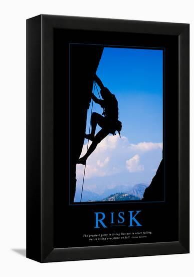 Risk-null-Framed Stretched Canvas