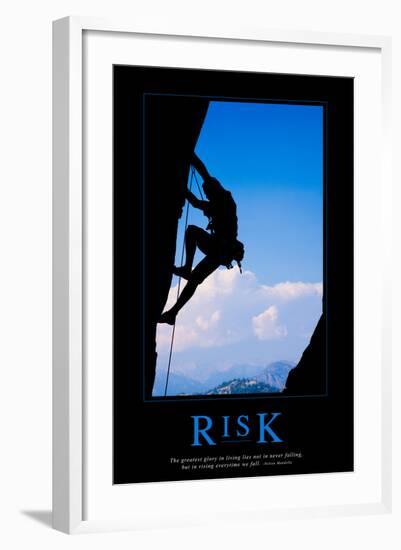 Risk-null-Framed Art Print
