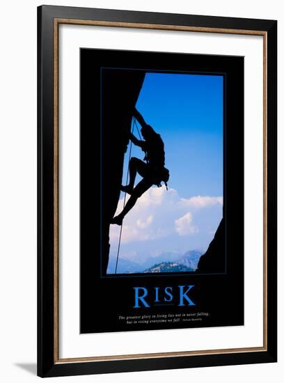 Risk-null-Framed Art Print