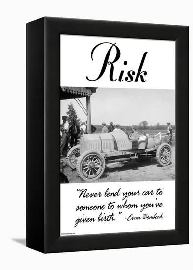 Risk-Wilbur Pierce-Framed Stretched Canvas