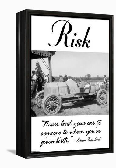 Risk-Wilbur Pierce-Framed Stretched Canvas